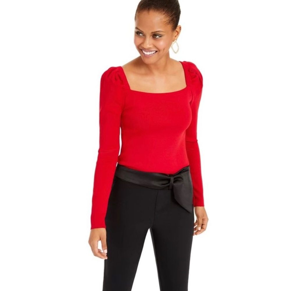 NWT INC International Concepts Puff-Sleeve Sweater